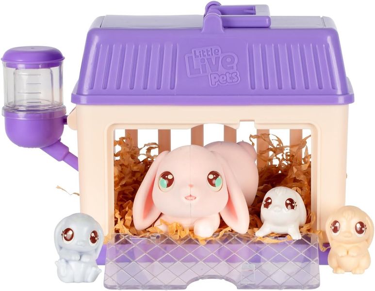 Little Live Pets Surprise Minis Bunny, Care for Your Hamster Mama Bunny in