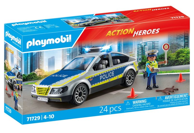 Playmobil Action Heroes - Police Patrol Car (24 Pieces)
