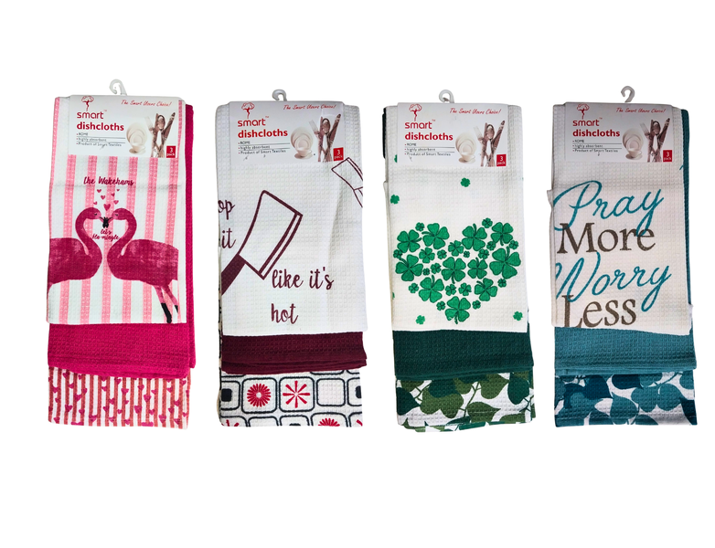 100% Cotton Kitchen Towel Set - (Set of 12 Pieces)