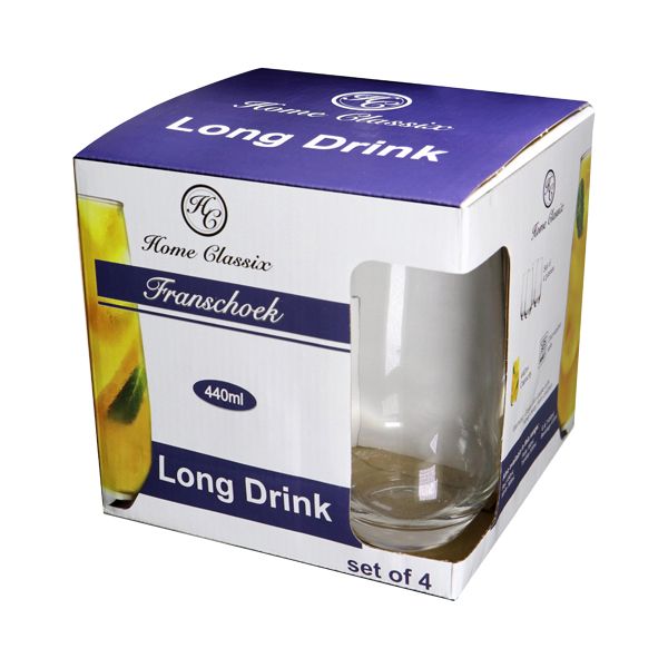 Home Classix Franschoek Tall Beverage 440ml 4 Pack