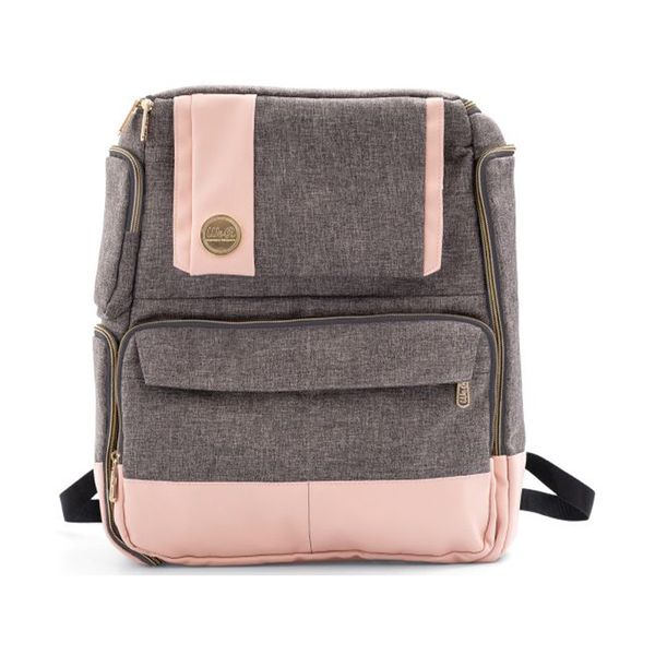 We R Memory Keepers Crafter's Backpack-Pink and Grey