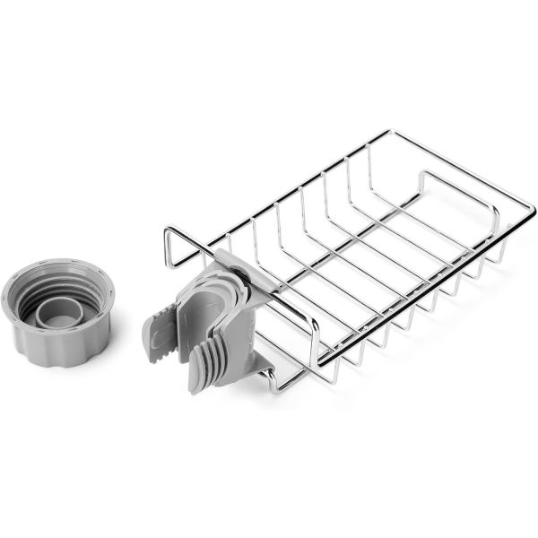 Hanging Faucet Drain Rack, Kitchen Sink Organizer for Dishcloths &amp; Sponges