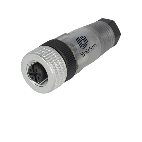 ELKA4012KPG7 M12 4-Pole Female Connector PG7 Transparent IP67 250V/4A