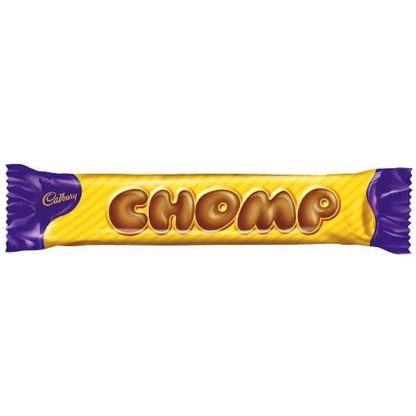 Cadbury Chomp Wafer &amp; Caramel Bars 90 x 22.7g - Bulk Pack Sweet Treats