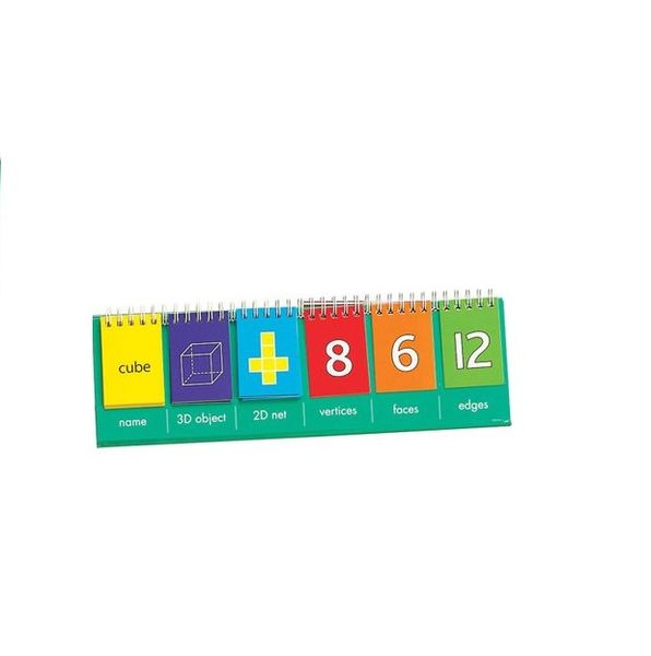 EDX Education 2D/3D Geo Shape Flip Chart Student 10 Piece