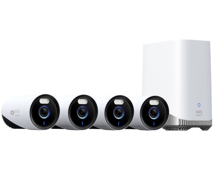 eufy E330 Professional 4K Smart Wired Outdoor Security Camera (4 Cam Kit)