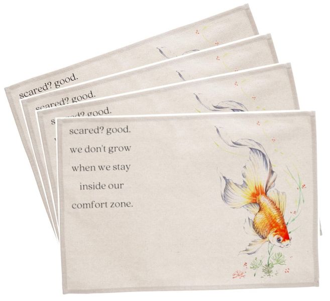 PepperSt Placemat Set - Scared? Good...(Set of 4)