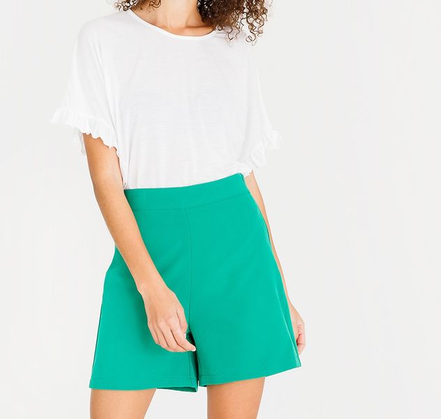 Women's c(inch) Frill Sleeve T-Shirt White