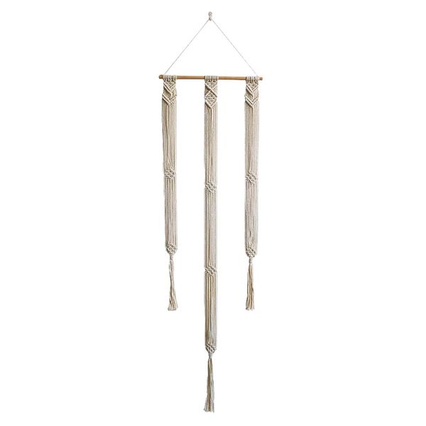 Home 7 Compartment Bohemian Macrame Hat Hanger Organiser - 150cm