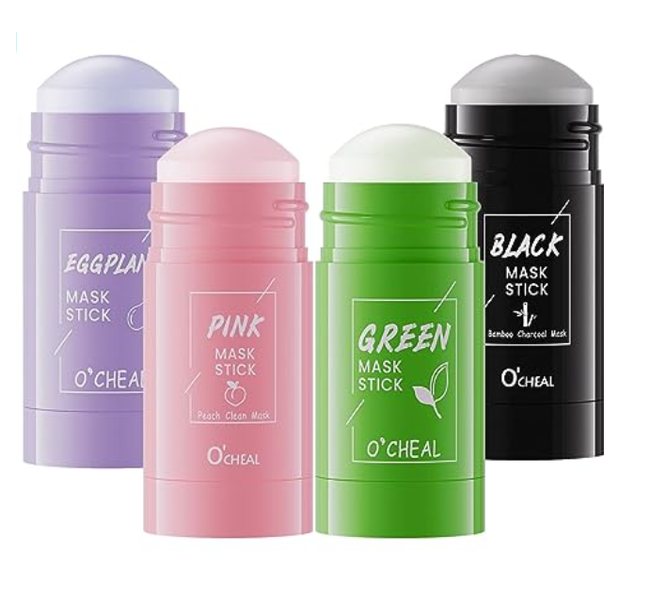 Pack of 4 Clay Face Mask Sticks