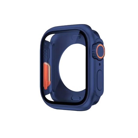 360 Degree Screen Protector Case Compatible With Apple watch 46mm - Blue Image