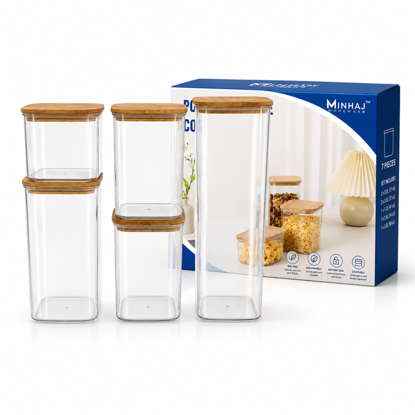 Minhaj Homeware - Food Storage Containers 5-piece Set