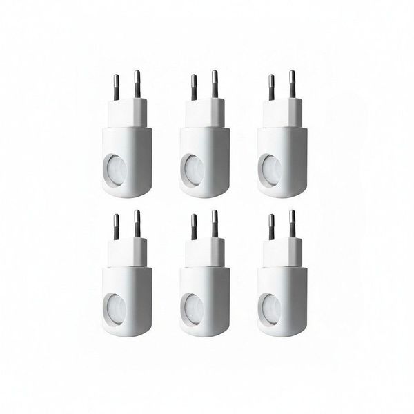 Mini LED Night Light 6-Pack Plug-In Dusk-to-Dawn Sensor Warm White