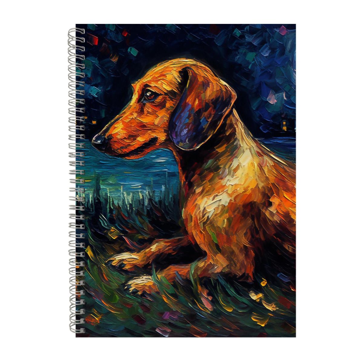 DACHSHUND 2 Starry Night Notebook Dog Gift Idea A4 NotePad 112 | Shop ...