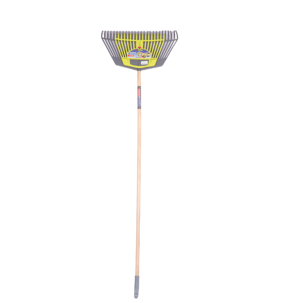 Leaf Rake with 3 in 1 Grabber - Plastic - Grey