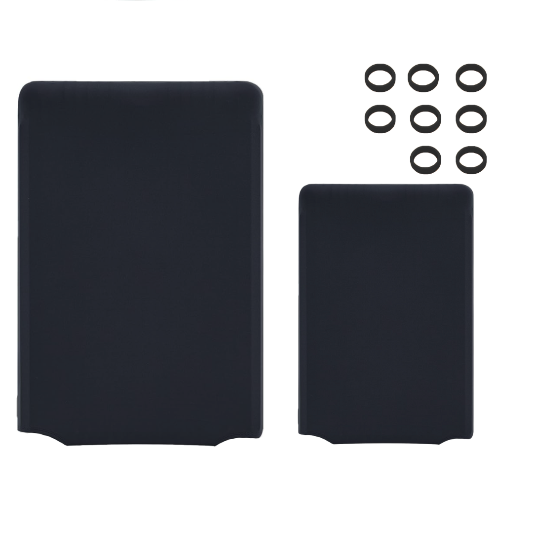 Bestby-2 Washable Anti-Scratch Luggage Covers & 16 Silicon Wheel Protectors