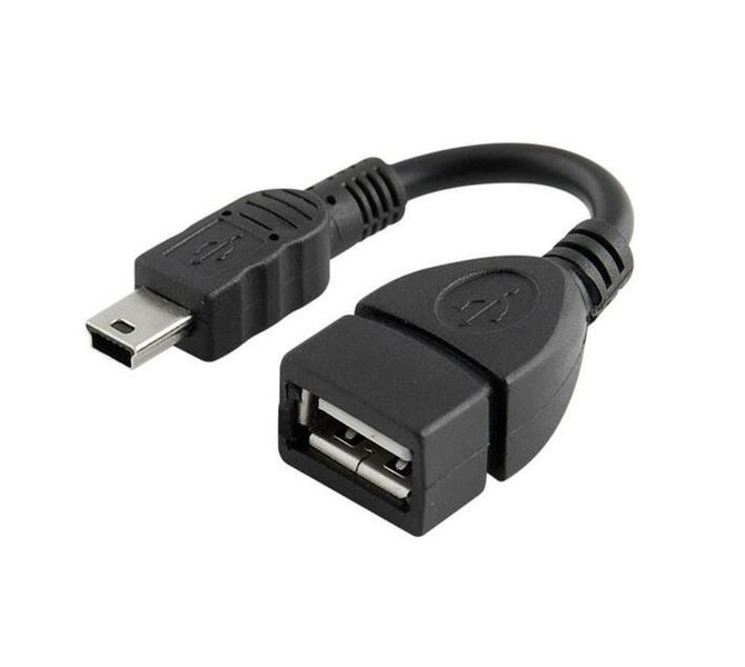 Male Mini USB B to Female USB A Cable USB 2.0