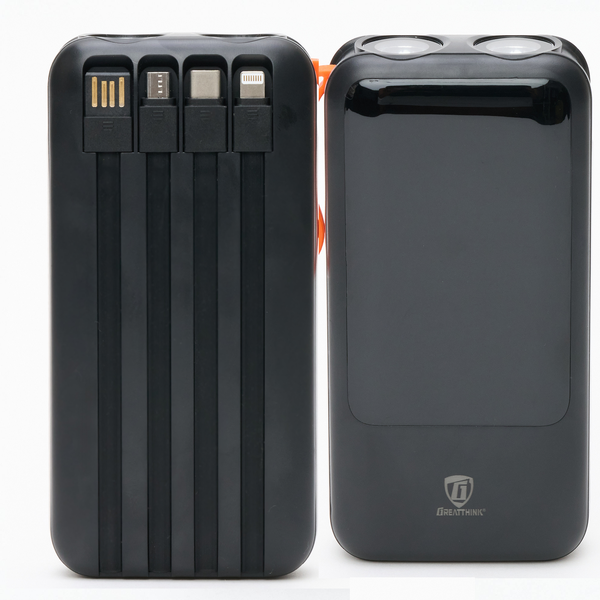 20000mAh Power Bank Fast Charging PD 22.5W With 4 Built In Cables