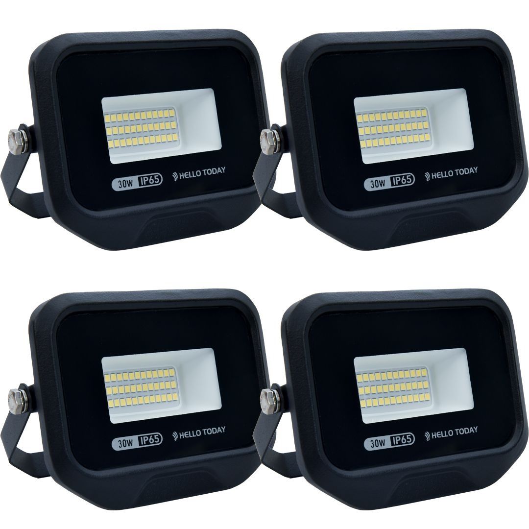 Nihao - 4 Pack 30W LED Flood Light Outdoor