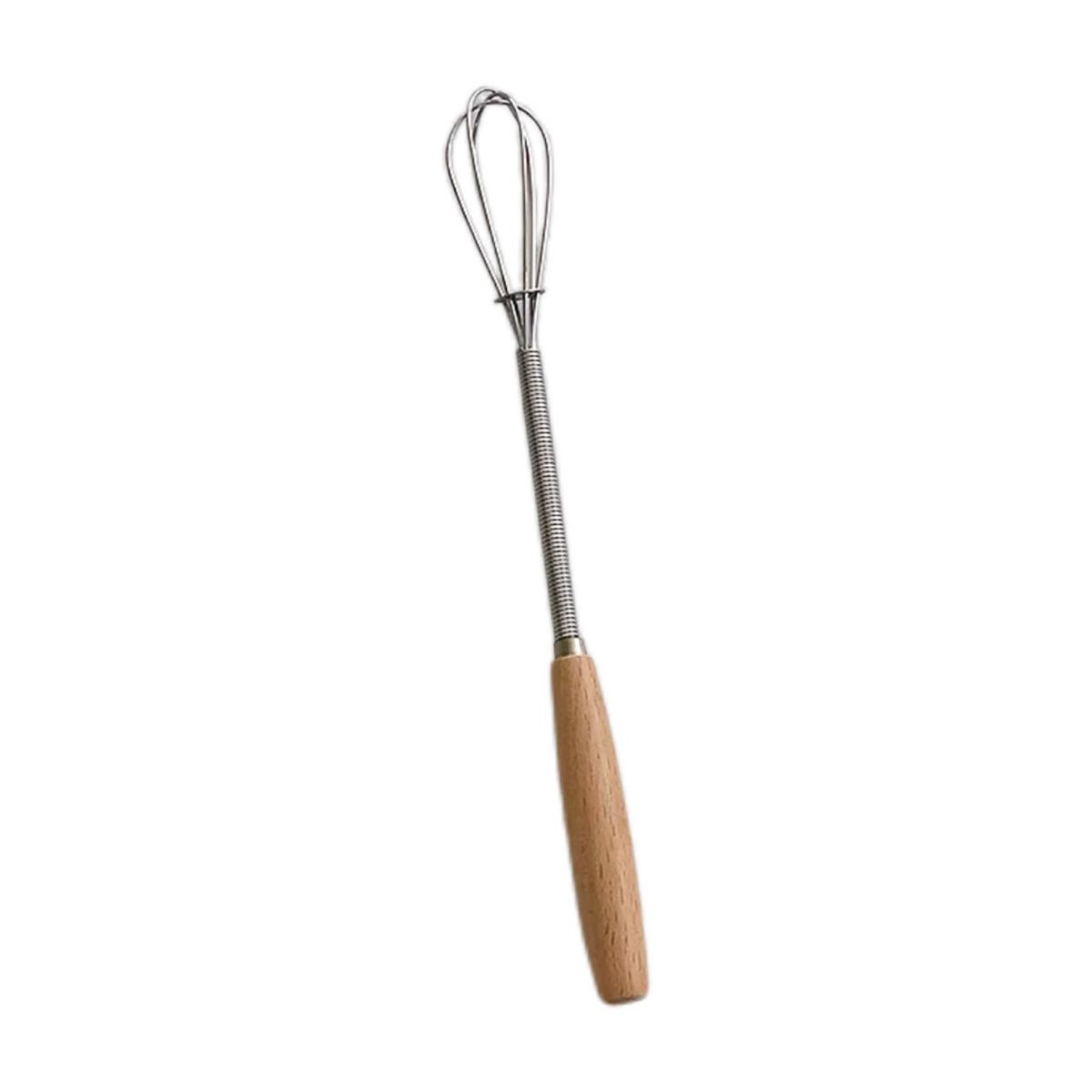 Mini Whisk Wooden Handle