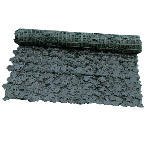 Garden Dark Green Artificial Camouflage Privacy Screen Leaf Fence (3x1m)