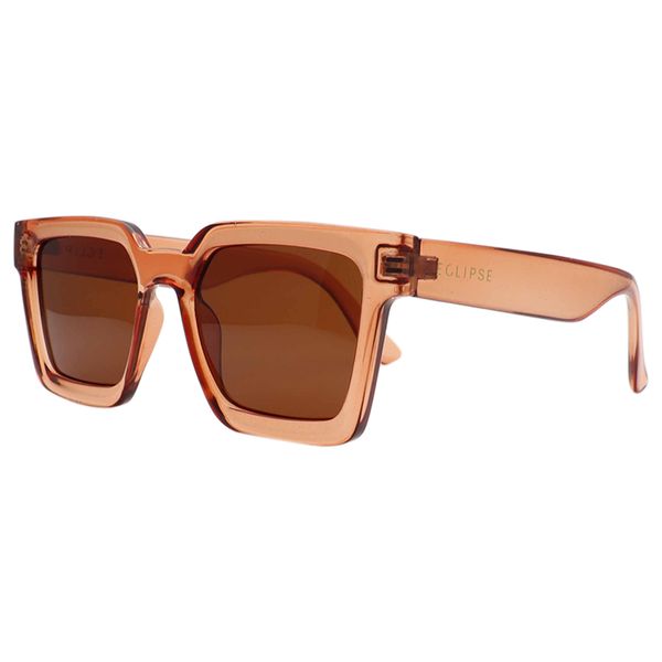 Belmont Ladies Polarised D-Frame Sunglasses - Brown + Orange