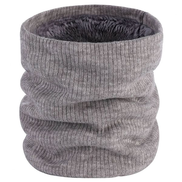 Warm Thermal Fleece Lined Knitted Scarf Winter Neck Gaiter Neck Warmer