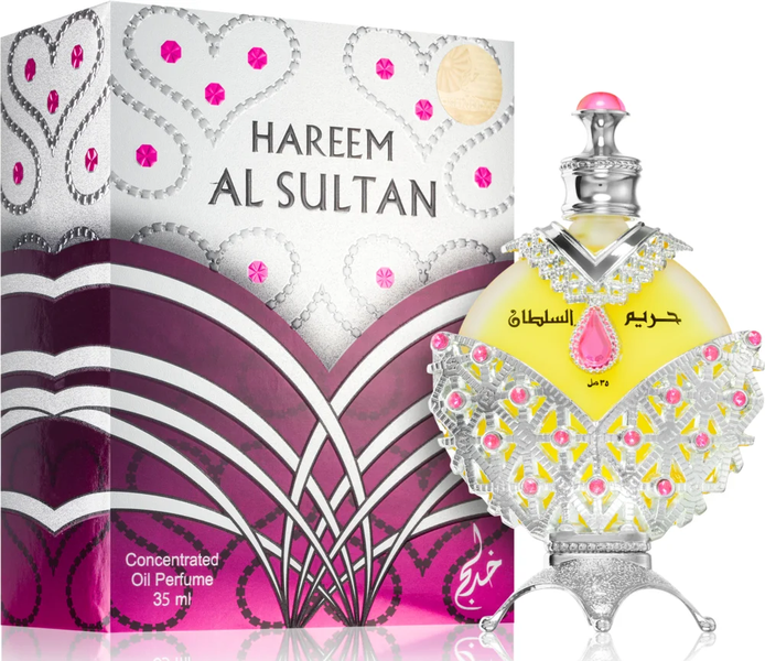 Hareem Al Sultan Silver Khadlaj Perfumes for Women and Men 30ml Oil