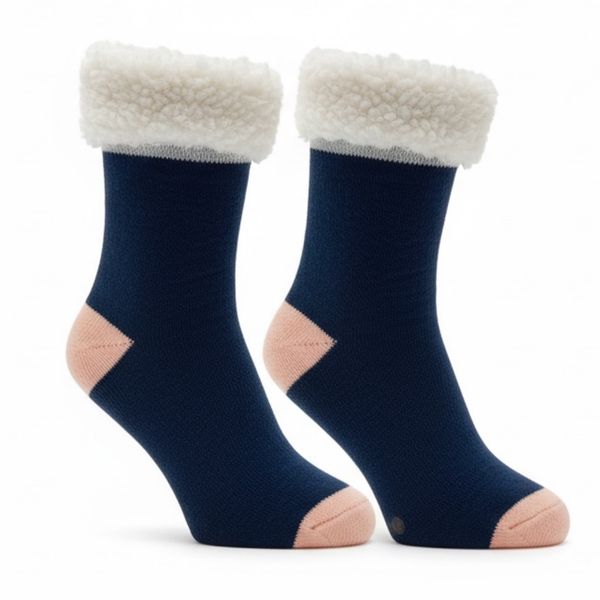 Thermal Slipper Winter Socks With Plush Lining/Non-Slip