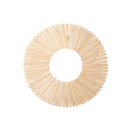 2-Pack Natural Wooden DIY Popsicle Sticks Arts & Crafts -50 Sticks Per Pack Image