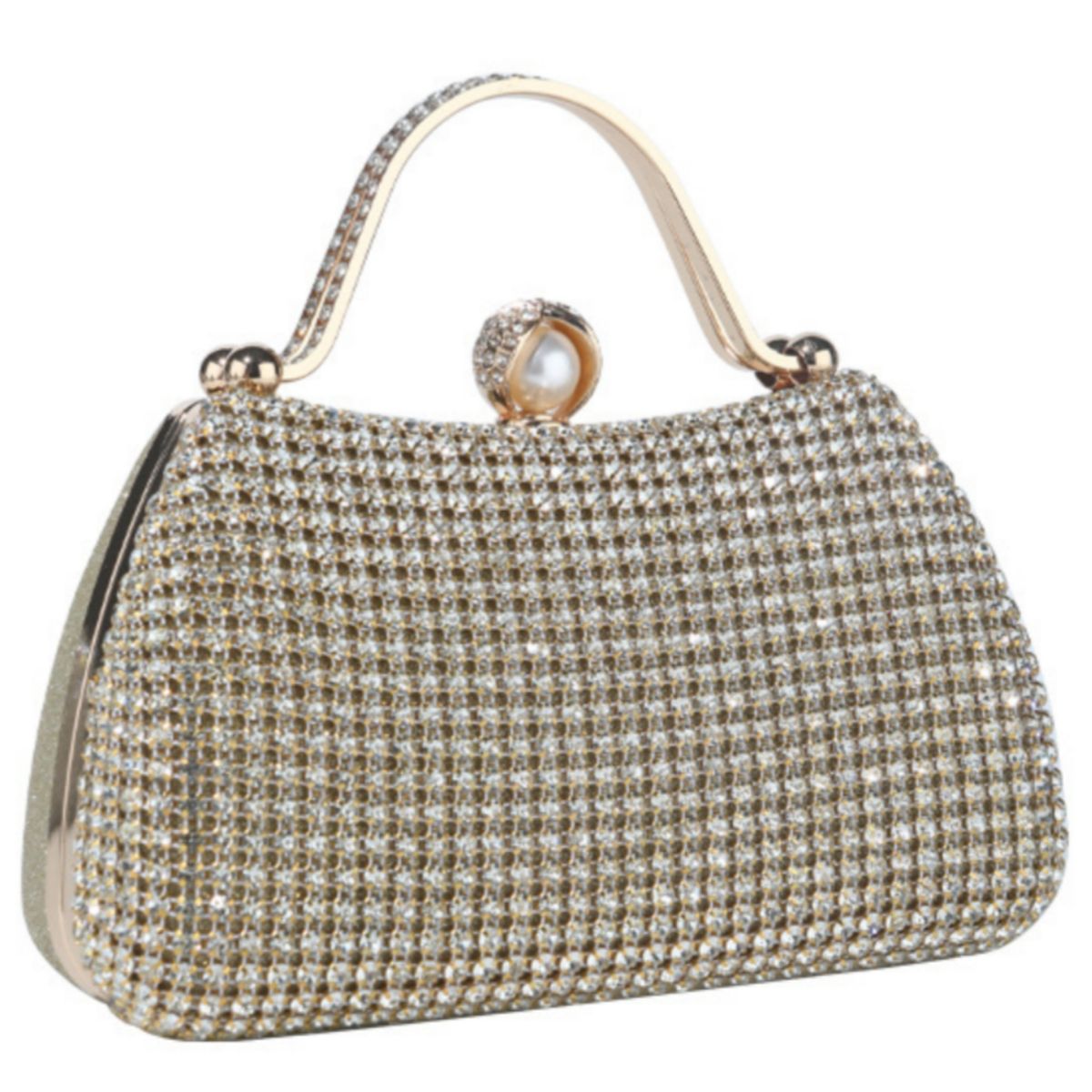 Women's Bling Evening Clutch Bag Purse Handbag with Chain for Wedding Party