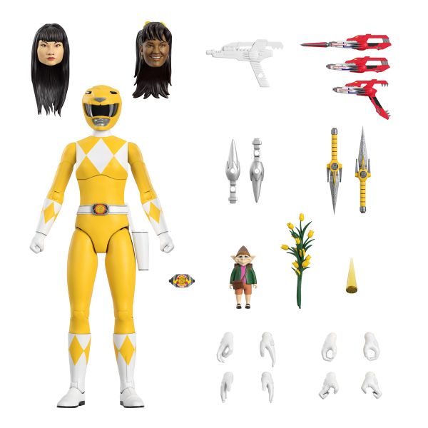 Power Rangers Ultimates Yellow Ranger Figure