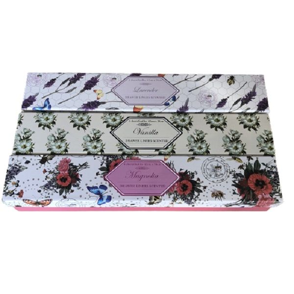 Drawer Liners Scented in Gift Box - Set of 3 - Lavender, Vanilla &amp; Magnolia