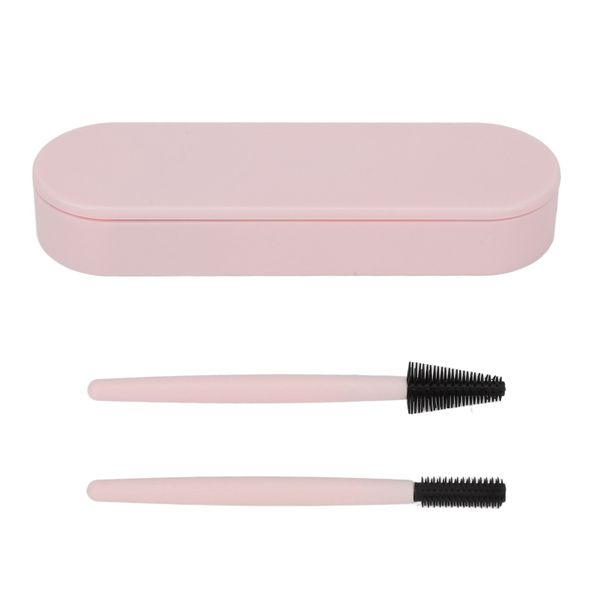 2 Pink Lash Brushes