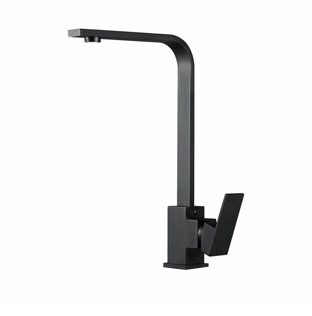 BS-5768 BLACK SQUARE Kitchen Sink Mixer tap Faucet