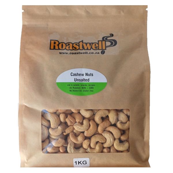 Roastwell Cashew Nuts Roasted Unsalted 1kg