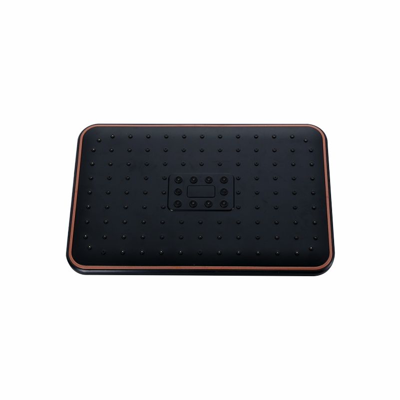 Black Rectangular Shower Head 25cm X 19cm