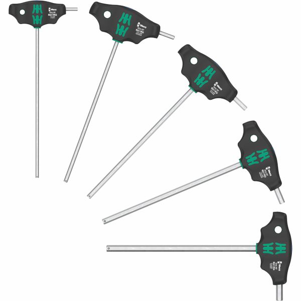 Wera - 454/5 HF SHK Set 1 - 5pc Screwdriver Set - T Handle