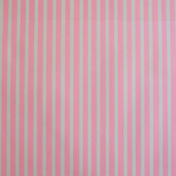 Pink and White Stripes Wrapping paper - 10m roll