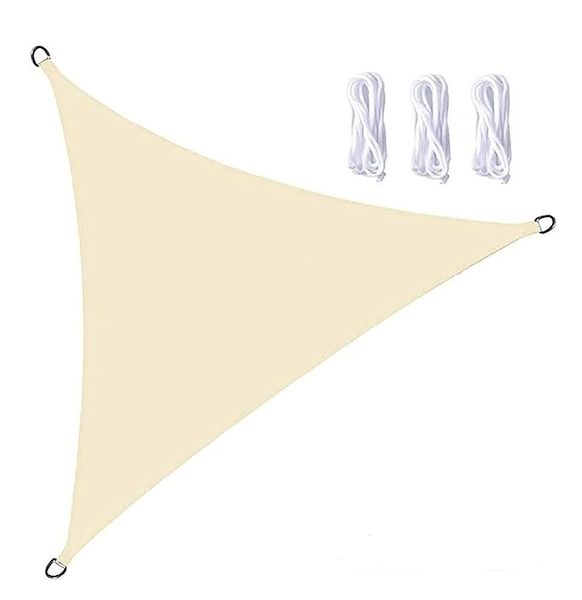 Sunshade Triangle Cream 6.0 x 4.2 x 4.2CM Including 3 Fixing Ropes