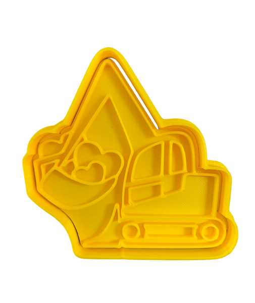 Hubbe Cookie Cutter - Valentine's Excavator
