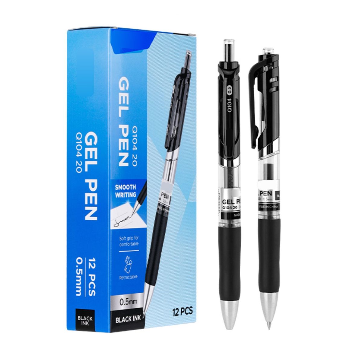 Retractable Gel Pen 0.5mm (12 pack) | Shop Today. Get it Tomorrow ...