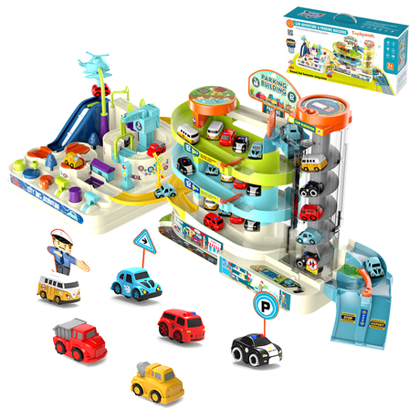 TopikaKids- Kids Car Adventure & Parking Building Game Set for Kids Ages 3+ Image