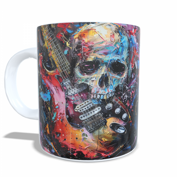 Metal and Rock Style Mug, Skull