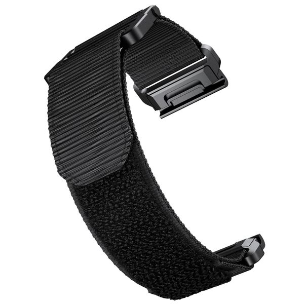 Nylon Watch Band for Garmin Fenix 7X - Adjustable Hook &amp; Loop Fastener