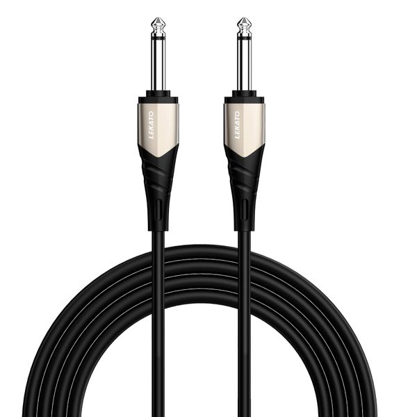 LEKATO 3M 6.35mm 1/4" jack Male Guitar Audio Cable Amplifier 6.35mm Cable