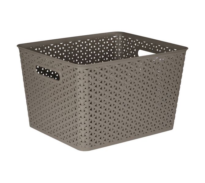 Woven Basket 25L - Taupe