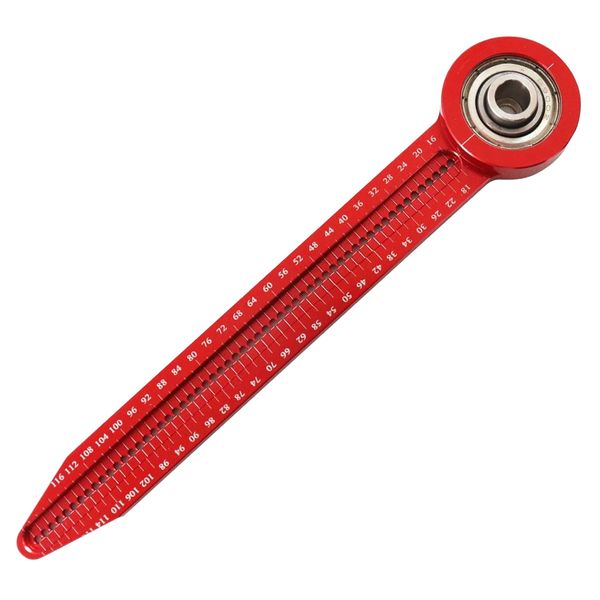 Tool DIY Wood Work Aluminium Centre Finder Compass Ruler (12cm)