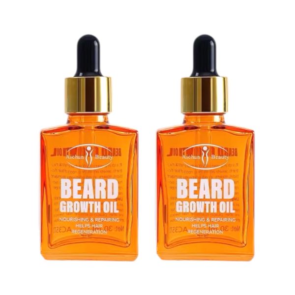 Pack of 2-Aichun Beauty Beard Growth Oil 100% Natural Organic Growth 30ml