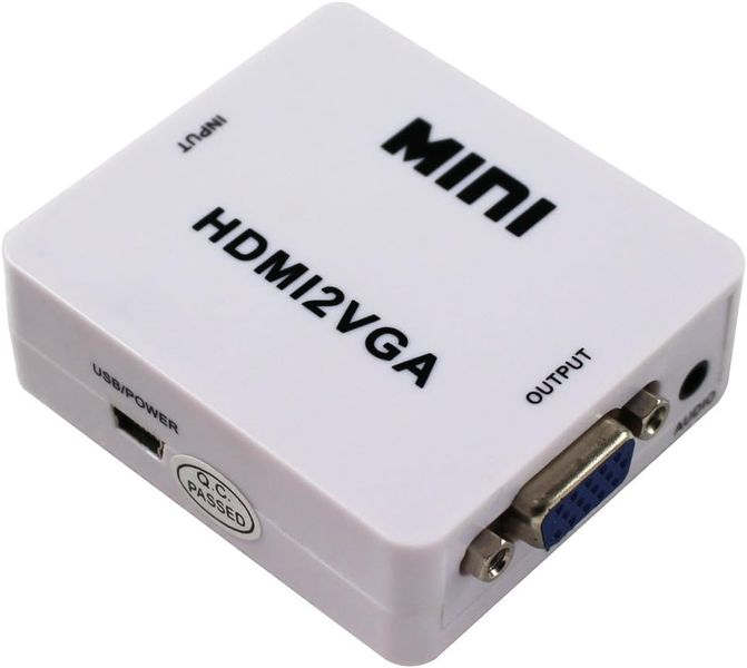 PTech HDMI to VGA Converter with Audio 1080P Adapter